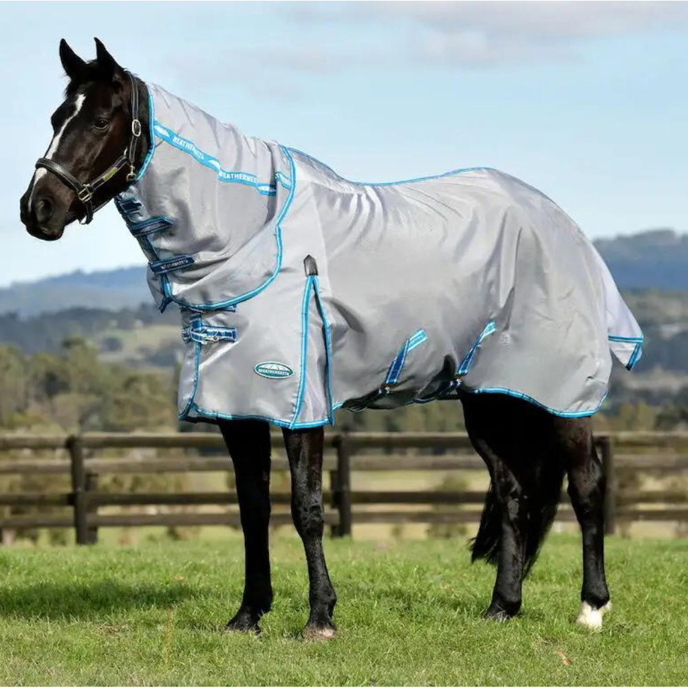 Weatherbeeta Comfitec Hexi Shield Combo Neck Fly Rug 1024529 - Silver